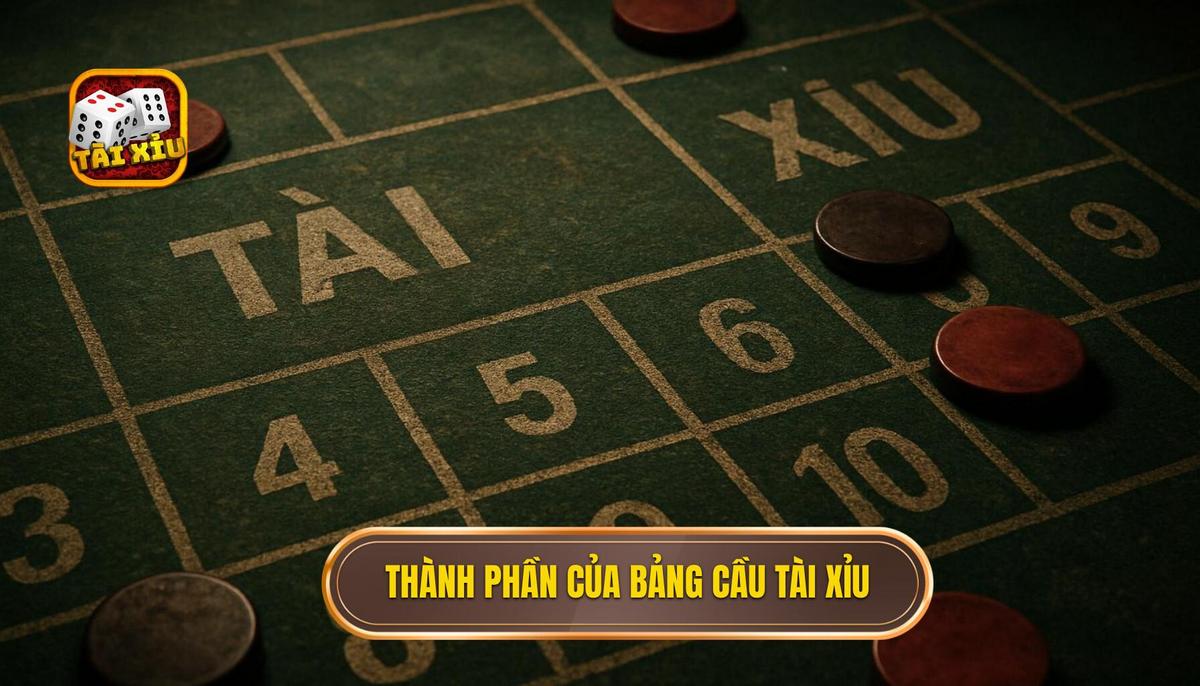 Giải mã bảng cầu Tài Xỉu Chuyên Sâu: Nghệ thuật Thống kê và Dự đoán 2 Các thành phần cấu tạo nên Bảng Cầu Tài Xỉu