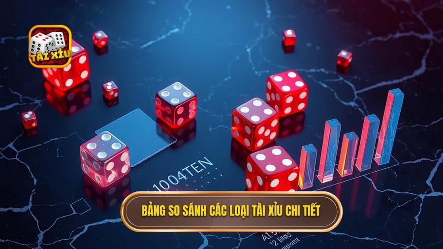 Bảng so sánh các loại tài xỉu chi tiết