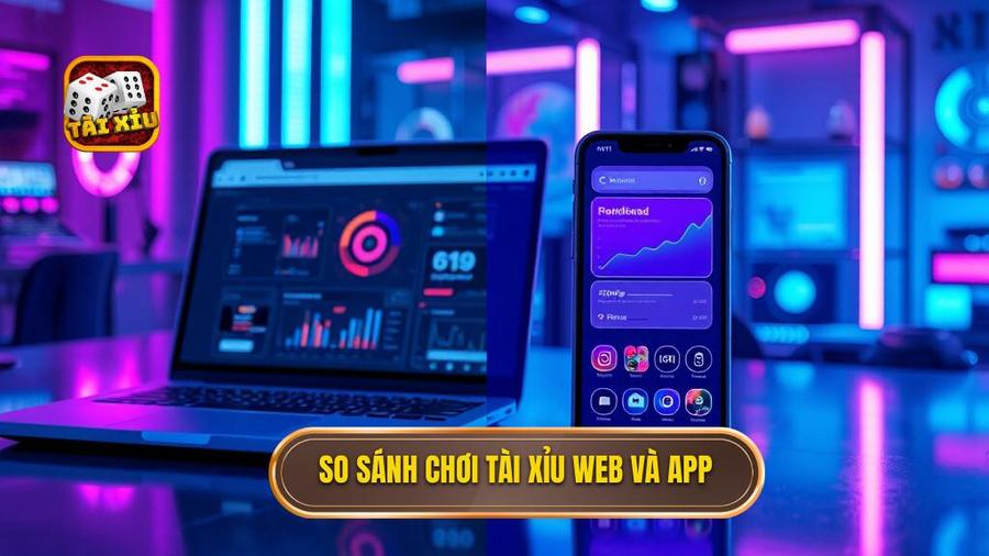 So sánh chơi Tài xỉu web và App