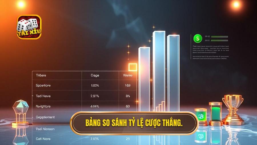 Bảng so sánh tỷ lệ cược thắng.